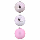 Set di Palle di Natale 3 pcs Rosa Plastica
