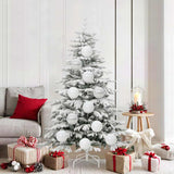 Set di Palle di Natale 9 pcs Bianco Plastica