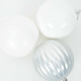 Set di Palle di Natale 4 pcs Bianco Plastica
