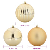 Set di Palle di Natale 15 pcs Oro Plastica