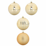 Set di Palle di Natale 4 pcs Oro Plastica