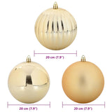 Set di Palle di Natale 4 pcs Oro Plastica