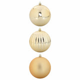 Set di Palle di Natale 3 pcs Oro Plastica