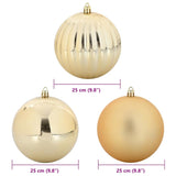 Set di Palle di Natale 3 pcs Oro Plastica