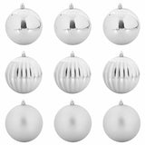 Set di Palle di Natale 9 pcs Argento Plastica