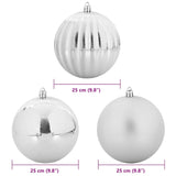 Set di Palle di Natale 3 pcs Argento Plastica