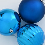 Set di palline di Natale XL 9 pz Blu Plastica