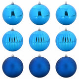 Set di palline di Natale XL 9 pz Blu Plastica