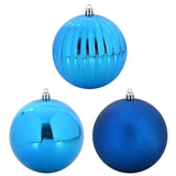 Set di Palle di Natale 3 pcs Blu Plastica