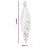 Palla a spirale di Natale 40 pcs Argento Plastica