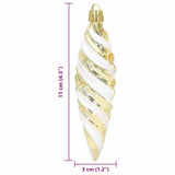 Palla a spirale di Natale 40 pcs Oro Plastica