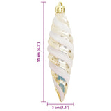 Palla a spirale di Natale 40 pcs Champagne Plastica