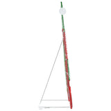 Babbo Natale Illuminato Bianco caldo 62 x 70 cm Tessuto di Lamè