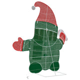 Gnomone Illuminato Bianco caldo 71 x 64 cm Tessuto di Lamè