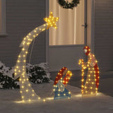 Scena del Presepe Bianco caldo 149 x32 x 127.5 cm Poliestere