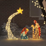 Scena del Presepe Bianco caldo 149 x32 x 127.5 cm Poliestere