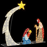 Scena del Presepe Bianco caldo 149 x32 x 127.5 cm Poliestere