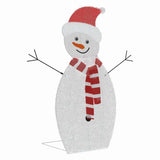 Familia di Pupazzi di Neve Illuminati 3 pcs Bianco caldo