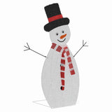 Familia di Pupazzi di Neve Illuminati 3 pcs Bianco caldo