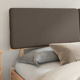 Letto con Testiera Rivestita Talpa 200 x 200 cm Pino massello