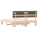 Letto con Testiera Rivestita Talpa 200 x 200 cm Pino massello