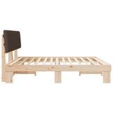 Letto con Testiera Rivestita Talpa 200 x 200 cm Pino massello