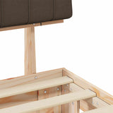 Letto con Testiera Rivestita Talpa 180 x 200 cm Pino massello