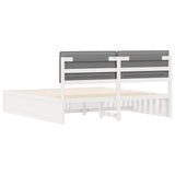 Letto con Testiera Rivestita Grigio chiaro 180 x 200 cm