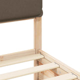 Letto con Testiera Rivestita Talpa 160 x 200 cm Pino massello