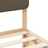 Letto con Testiera Rivestita Talpa 200 x 200 cm Pino massello