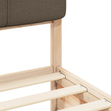 Letto con Testiera Rivestita Talpa 200 x 200 cm Pino massello