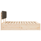 Letto con Testiera Rivestita Talpa 140 x 200 cm Pino massello