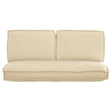 Set di Cuscini 3 pcs Beige Tessuto Oxford