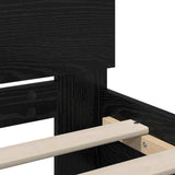 Struttura del letto Rovere Nero 100 x 200 cm Legno truciolato