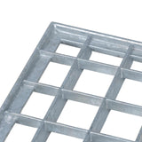 Grata Argento 40 x 40 x 2 cm Acciaio Zincato a Caldo