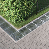 Grata Argento 40 x 40 x 2 cm Acciaio Zincato a Caldo