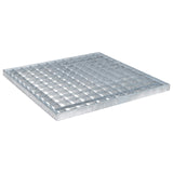 Grata Argento 40 x 40 x 2 cm Acciaio Zincato a Caldo