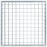 Grata Argento 40 x 40 x 2 cm Acciaio Zincato a Caldo