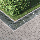 Grata Argento 80 x 40 x 2 cm Acciaio Zincato a Caldo