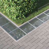 Grata Argento 50 x 50 x 2 cm Acciaio Zincato a Caldo