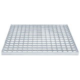 Grata Argento 50 x 50 x 2 cm Acciaio Zincato a Caldo