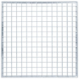 Grata Argento 50 x 50 x 2 cm Acciaio Zincato a Caldo