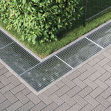 Grata Argento 80 x 50 x 2 cm Acciaio Zincato a Caldo