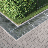 Grata Argento 100 x 50 x 2 cm Acciaio Zincato a Caldo