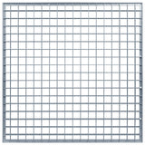 Grata Argento 60 x 60 x 2 cm Acciaio Zincato a Caldo