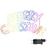 Insegna di Natale con 240 LED Multicolore 100 x 50 cm PVC