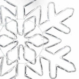 Fiocco di Neve di Natale Blu 55,5 x 55,5 x 0,75 cm PVC