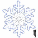 Fiocco di Neve di Natale Blu 55,5 x 55,5 x 0,75 cm PVC