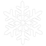 Fiocco di Neve di Natale Blu 55,5 x 55,5 x 0,75 cm PVC