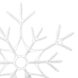 Fiocco di Neve di Natale Bianco caldo 56 x 49 x 0,7 cm PVC